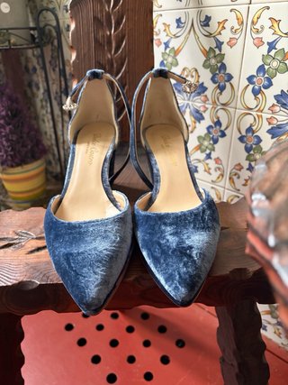 Zapatos Novia Raquel zapatoDulce Castro azul t.40