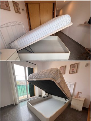 Canapé abatible 135 cm
