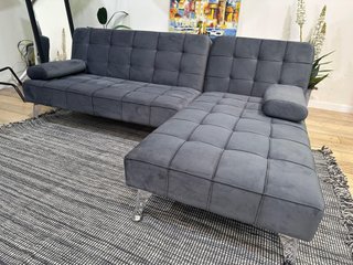 Sofá cama gris 198x146