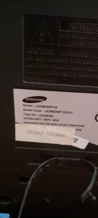 TV Samsung 26 LE26B350F1W