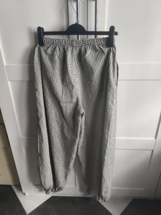 Pantalón Ballon Cuadros verde Stradivarius Talla S