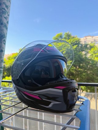 Casco Modular Givi X27 Negro/Rosa