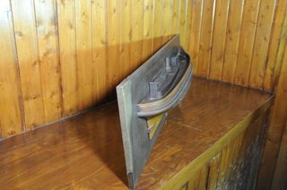 Maqueta grande de barco de madera