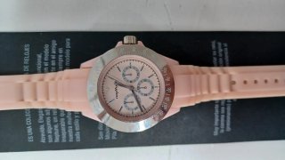 Reloj Neptune Rosa y Plateado
