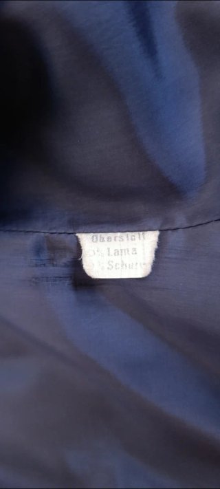 Vendo abrigo largo gris y azul.