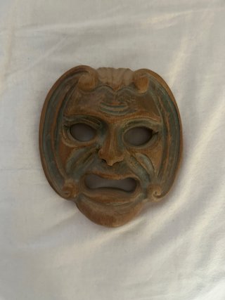 Maschera Teatrale Vintage Legno