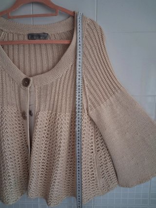 SPORTMAX cárdigan beige talla S