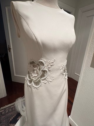 Vestido de Novia Blanco con Encaje