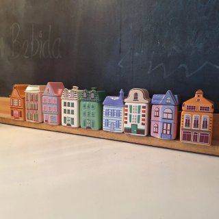 Botes especias casas ceramica Tiger especieros