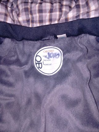 Chaqueta abrigo niño 3 años
