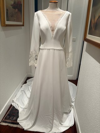 Vestido de Novia Manga Larga Encaje