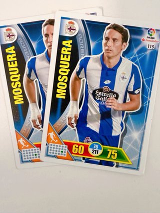 Lote cartas fútbol Depor Adrenalyn XL 2016/17