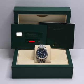 Rolex Datejust 36mm Esfera Azul Index