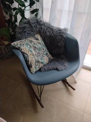 Sillón Mecedora Gris
