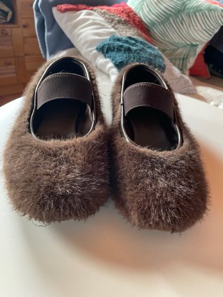 Bailarinas Zara pelo marrón Talla 37