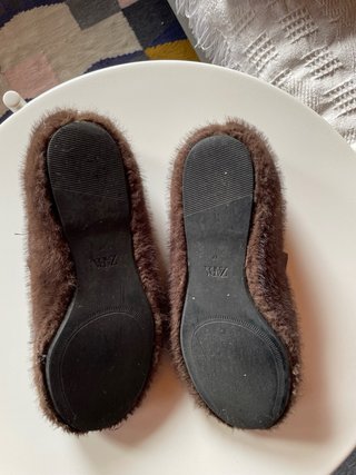 Bailarinas Zara pelo marrón Talla 37