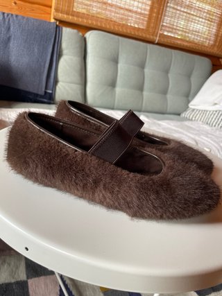 Bailarinas Zara pelo marrón Talla 37