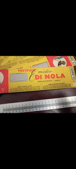 Materiale pubblicitario d'epoca Pastificio Di Nola