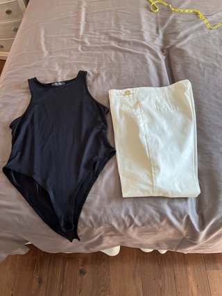 Conjunto pantalón y body mujer