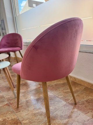 Sillas comedor/sala de espera terciopelo