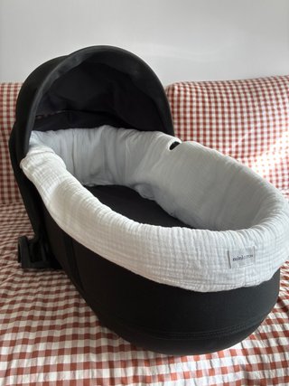 Funda para capazo Yoyo Minicoton bambula blanca