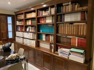 Estantería de madera para despacho o salón