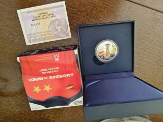 Moneda 5 Euro Mundial FIFA Campeones