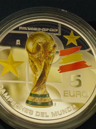 Moneda 5 Euro Mundial FIFA Campeones
