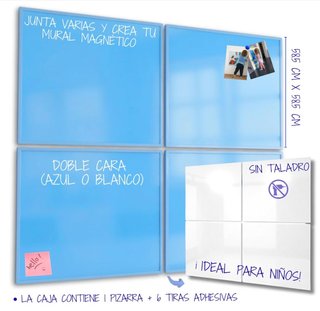 Pizarra Magnética Cristal 58x58cm Sin Marco