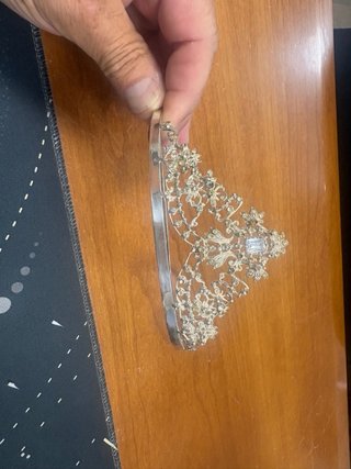 Diadema de Plata  925 ml con Adornos Piedra