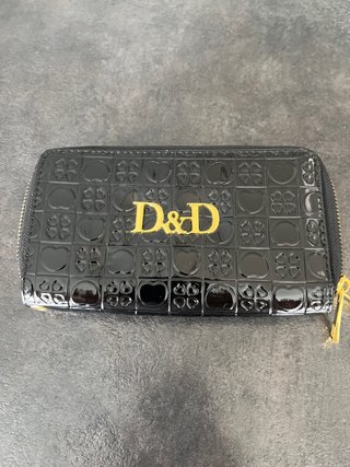 Cartera D&D mujer negra y dorada