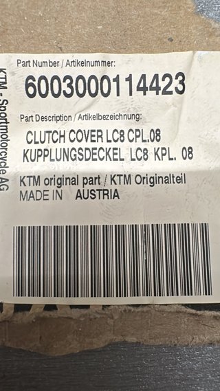 Tapa embrague KTM - Ref.: 6003000114423