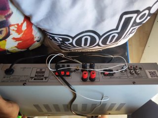 Auna Amplificador Karaoke Blanco