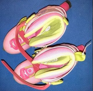 Patines en línea niña rosa talla 32