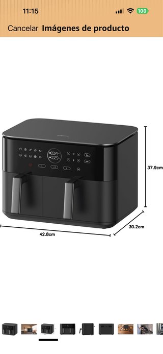 Freidora de aire doble Xiaomi 10L