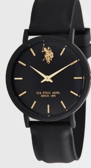 Reloj U.S. Polo Assn. Negro y Dorado
