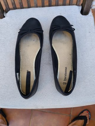 Manoletinas Inextenso Talla 40 Negras