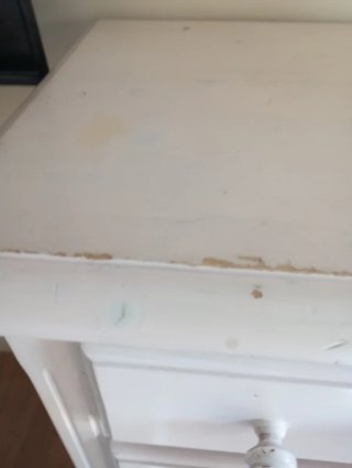 Cómoda 7 cajones madera blanca