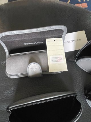 6 Custodie Occhiali Emporio Armani Grigie