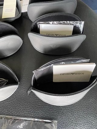 6 Custodie Occhiali Emporio Armani Grigie