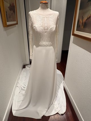 Vestido de Novia Encaje Manga Larga