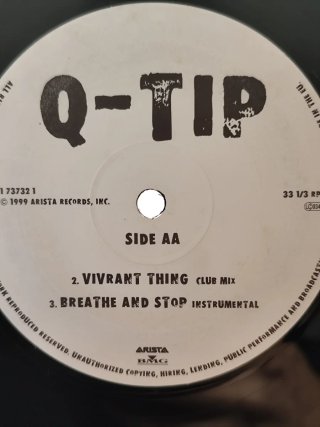 Vinilo Q Tip - Breathe And Stop 12" 1999