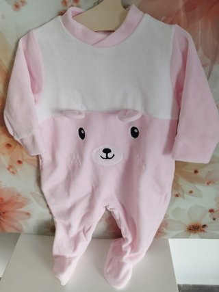 Pijama oso terciopelo 3 meses