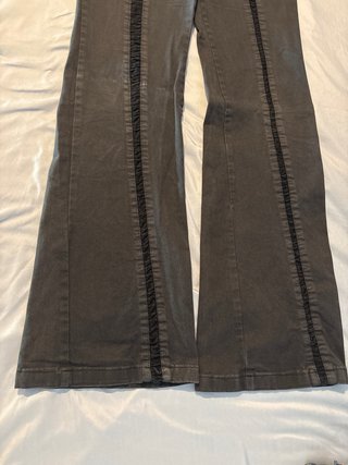 Pantalón mujer negro con pana
