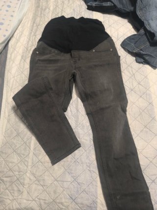 Pantalones premamá (negro, azul, gris)
