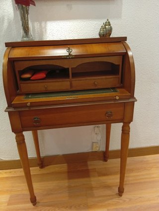 Mueble Bureau Escritorio Madera Nogal