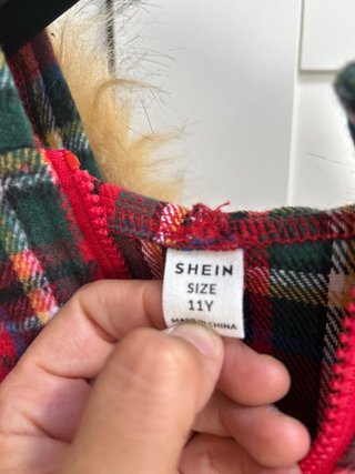 Poncho Navideño con Capucha Talla 11 años