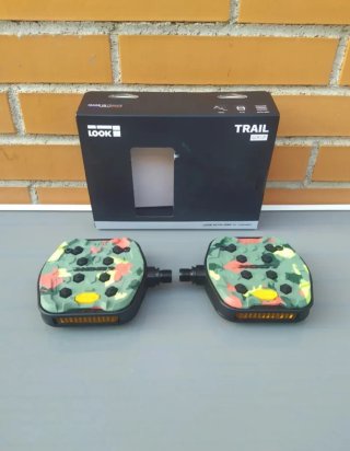 Pedales LOOK Trail Grip Camuflaje.Plataforma.NUEVO
