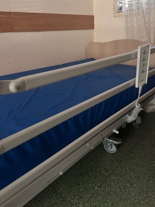 Cama articulada eléctrica con barandillas