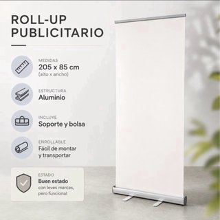 9 Roll up Publicitario. Varias unidades y medidas.